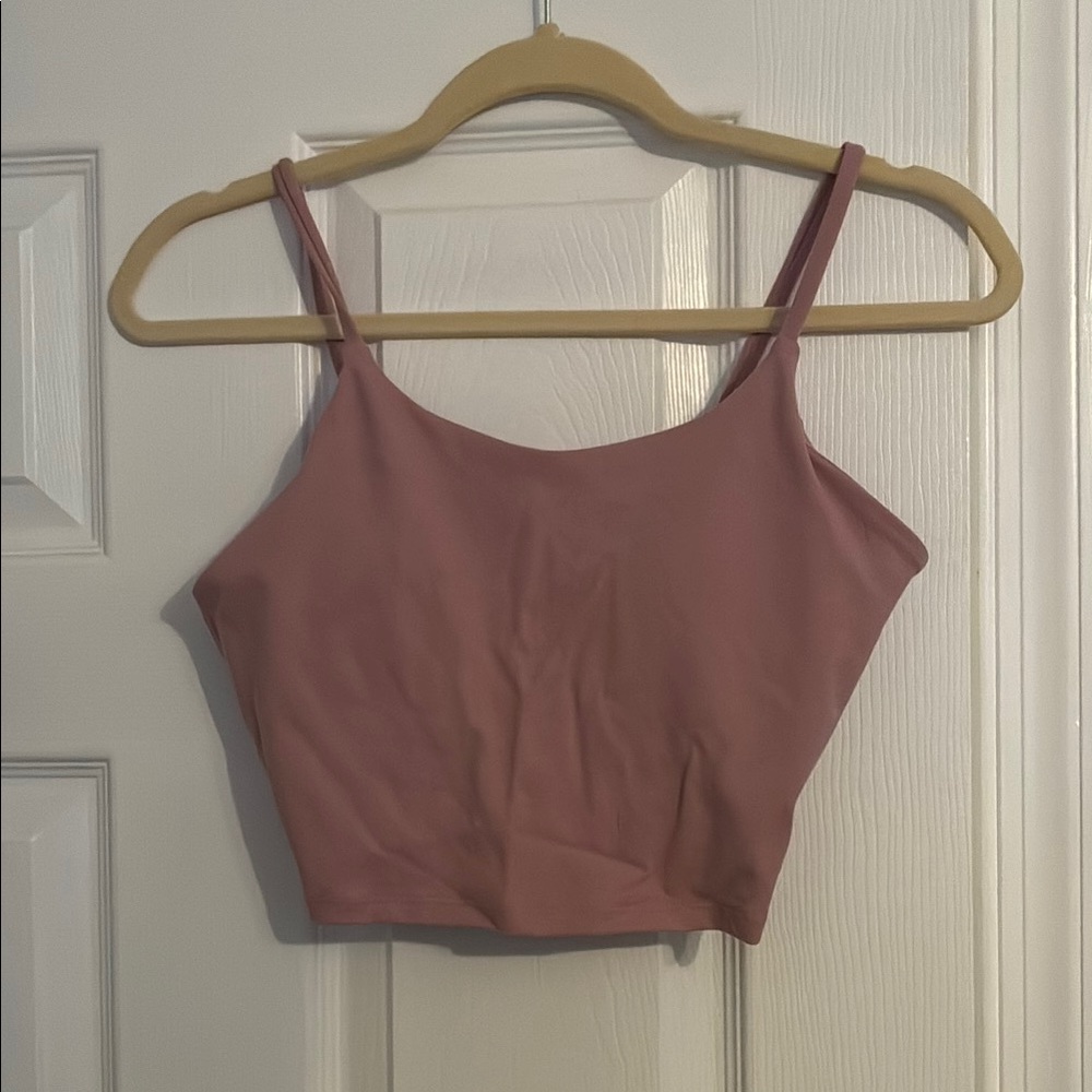 Cropped Tank with Built-In Bra